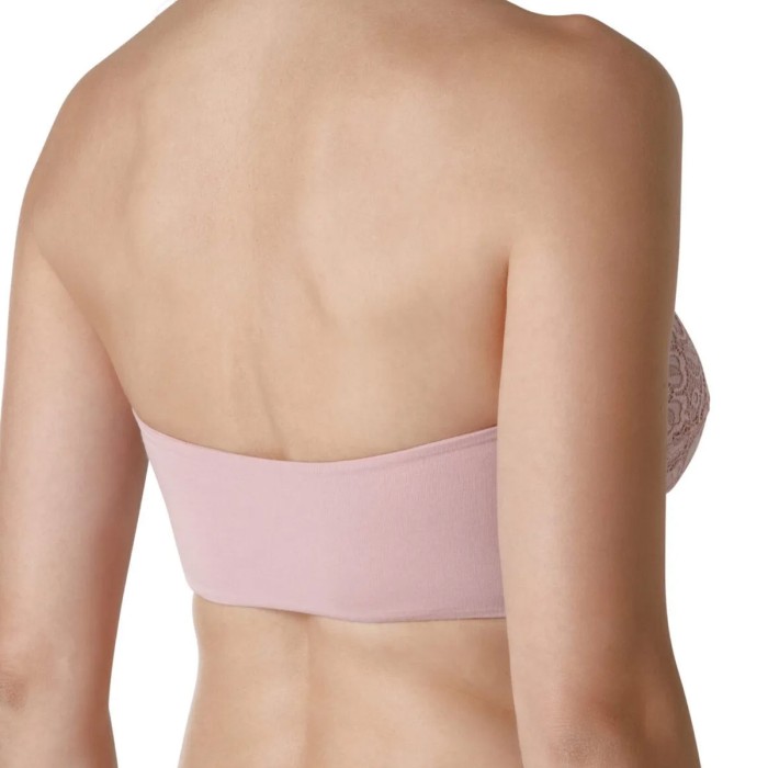 Reggiseno donna Tramonte a fascia in Modal e Pizzo con imbottitura estraibile