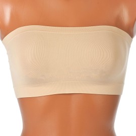 3 Reggiseni donna Tramonte a fascia in microfibra senza ferretto