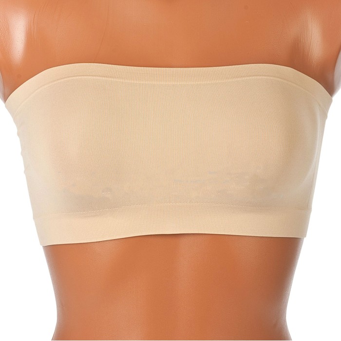 3 Reggiseni donna Tramonte a fascia in microfibra senza ferretto