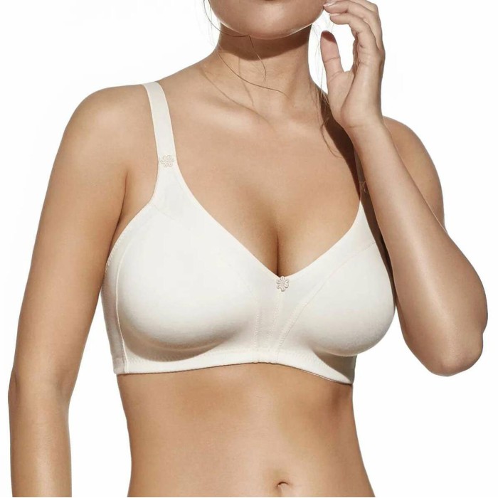 Reggiseno donna Selene senza ferretto con coppe preformate doppiate in cotone