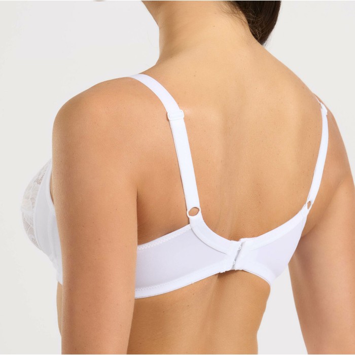 Reggiseno donna Spiman senza ferretto in microfibra e pizzo jacquard tronic