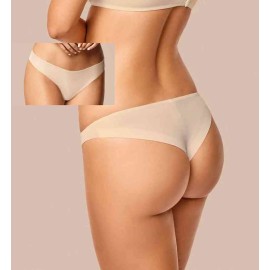 Brasiliana donna Infiore in microfibra liscia riciclata con bordi piatti e taglio laser dietro 2