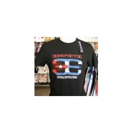 T-shirt uomo Papeete manica corta a girocollo con stampa e logo Cuba 2