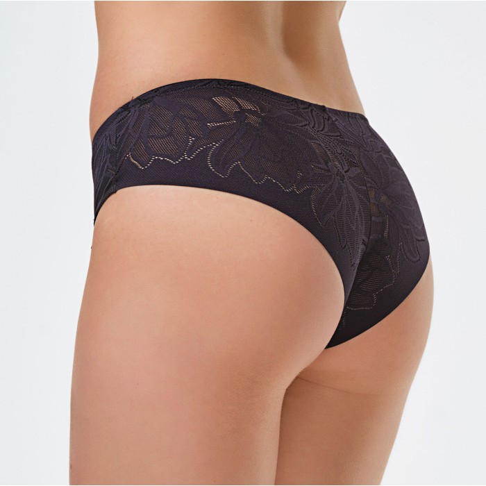 Slip donna Spiman in pizzo elastico jacquard con taglio vivo Invisibile dietro