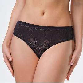 Slip donna Spiman in pizzo elastico jacquard con taglio vivo Invisibile dietro 2