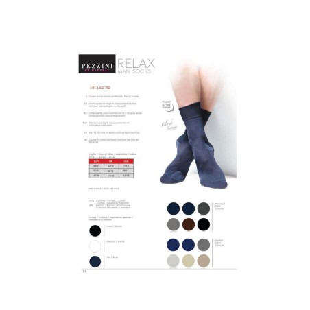 6 Paia di Calze uomo Pezzini corte Sanitarie in filo di scozia liscio