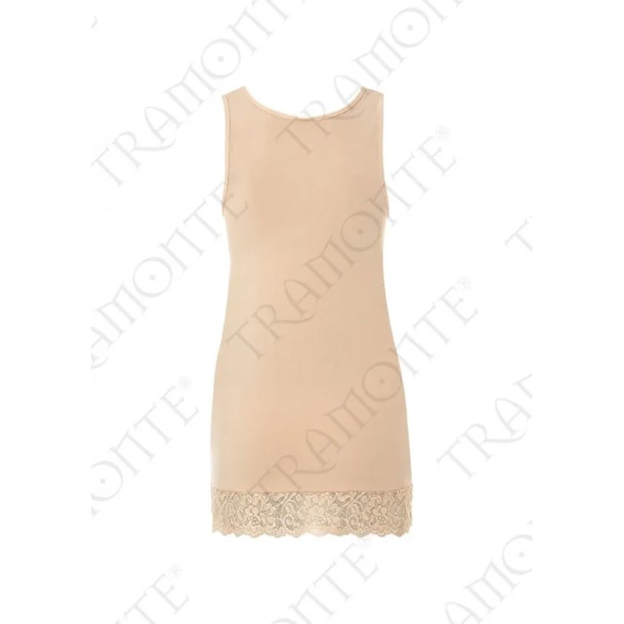 Sottoveste donna Tramonte spalla larga in micromodal con pizzo sotto