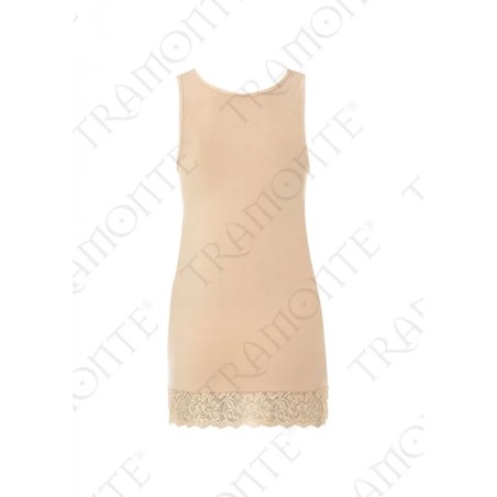 Sottoveste donna Tramonte spalla larga in micromodal con pizzo sotto