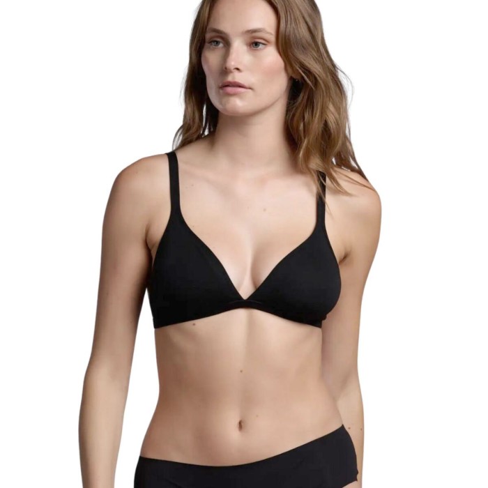 Reggiseno donna Lepel in cotone a triangolo non imbottito con coppa preformata