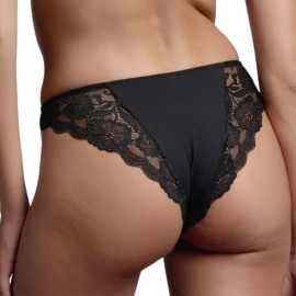 Slip Brasiliana donna Lepel in morbida microfibra e pizzo elasticizzato 2