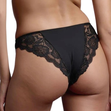 Slip Brasiliana donna Lepel in morbida microfibra e pizzo elasticizzato