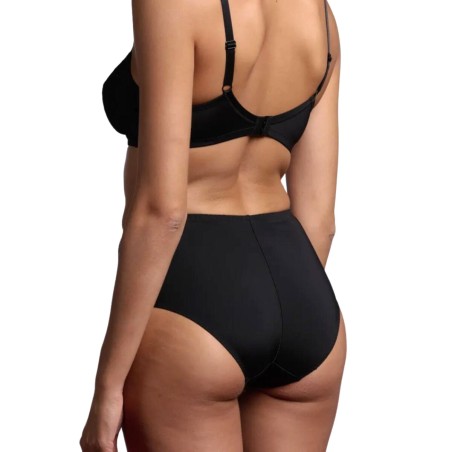 Guaina donna Lepel Belseno vita alta a controllo medio in microfibra e pizzo