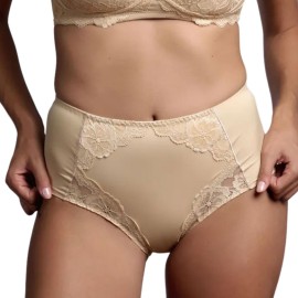 Guaina donna Lepel Belseno vita alta a controllo medio in microfibra e pizzo 2