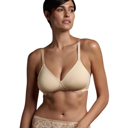 Reggiseno donna Lepel senza ferretto con inserti in pizzo e coppe preformate