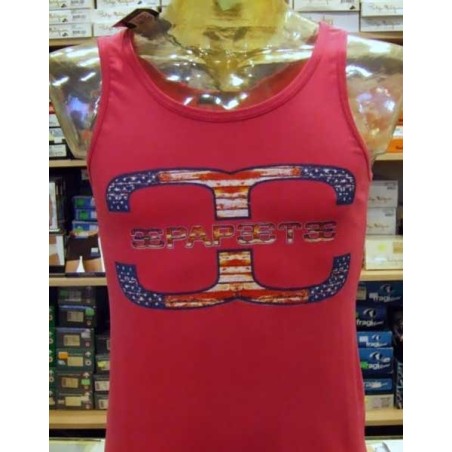 Canotta uomo Papeete con logo grande versione America