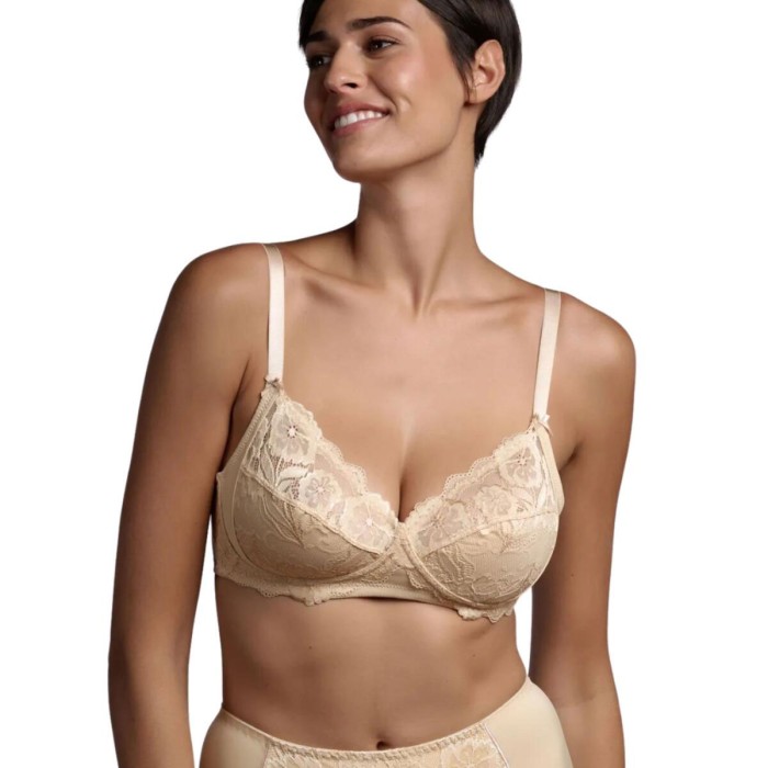 Reggiseno donna Lepel in microfibra e pizzo senza ferretto e non imbottito