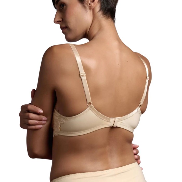 Reggiseno donna Lepel a balconcino in microfibra e pizzo con ferretto