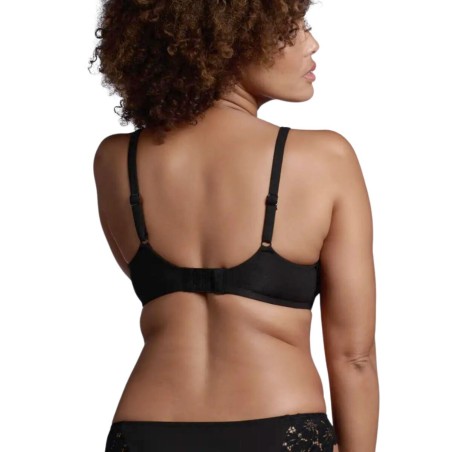 Reggiseno Lepel a balconcino in cotone e pizzo con ferretto e non imbottito