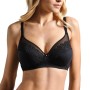 Reggiseno donna Lepel in microfibra e pizzo senza ferretto con ali di controllo