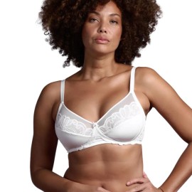 Reggiseno donna Lepel in microfibra e pizzo senza ferretto con ali di controllo 2