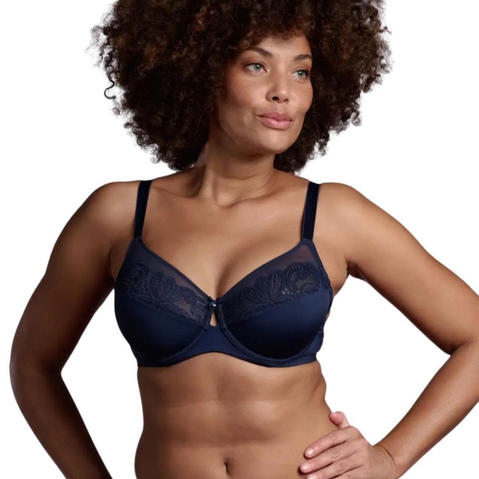 Reggiseno donna Lepel in microfibra e pizzo con ferretto e ali di sostegno