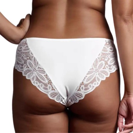 Slip donna Lepel in microfibra e pizzo con inserti in pizzo cordonetto