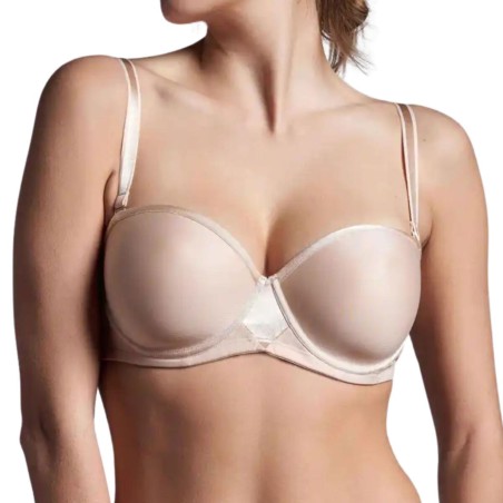 Reggiseno donna Lepel a fascia in microfibra con ferretto e coppe preformate Spacer