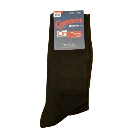 6 Paia di Calze uomo Carpenter lunghe in fine cotone elasticizzato tinta unita