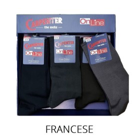 6 Paia di Calze uomo Carpenter lunghe in fine cotone elasticizzato tinta unita 2