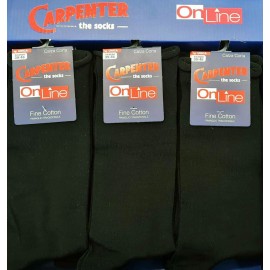 6 Paia di Calze uomo Carpenter corte in cotone fine elasticizzato con elastico smollato