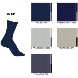 6 Paia di Calze uomo Carpenter corte in cotone con elastico smollato comfort 2