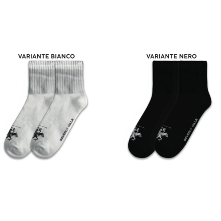 4 Paia di Calzini unisex Beverly Hills Polo Club corte in spugna con logo