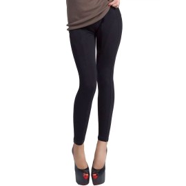 Leggings donna Gladys in caldo jersey felpato ad effetto orsetto