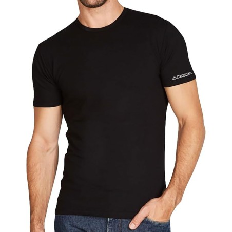 3 T-shirt uomo Kappa manica corta a girocollo in cotone pettinato
