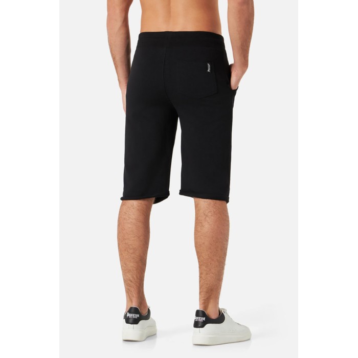 Pantaloncino uomo Boxeur Des Rues sportivo in cotone con stampa logo Oro