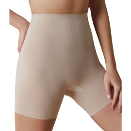Slip donna Selene vita alta con gamba in microfibra antisegno a taglio laser