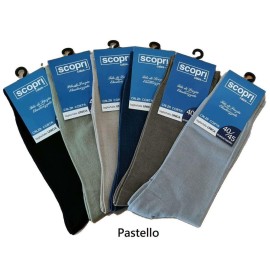 6 Paia di Calze uomo Scopri corte in Filoscozia elasticizzato mercerizzato estivo