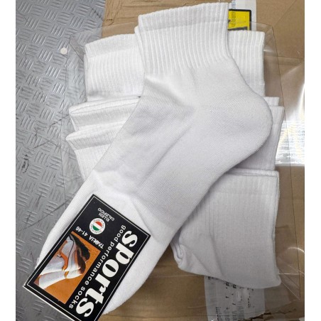 6 Paia di Calze uomo Elledi corte in cotone spugna con polsino comfort