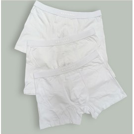 3 Boxer uomo Navigare in cotone bi-elastico con elastico interno e logo