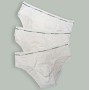 3 Slip uomo Navigare in cotone bi-elastico con elastico esterno loggato