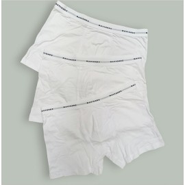 3 Boxer uomo Navigare in cotone bi-elastico con elastico esterno loggato