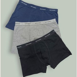 3 Boxer uomo Navigare in cotone bi-elastico con elastico esterno loggato 2