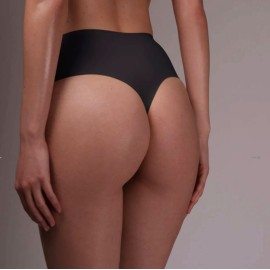 Guaina donna Gios alta a perizoma in microfibra Dermo Dry con taglio laser invisibile
