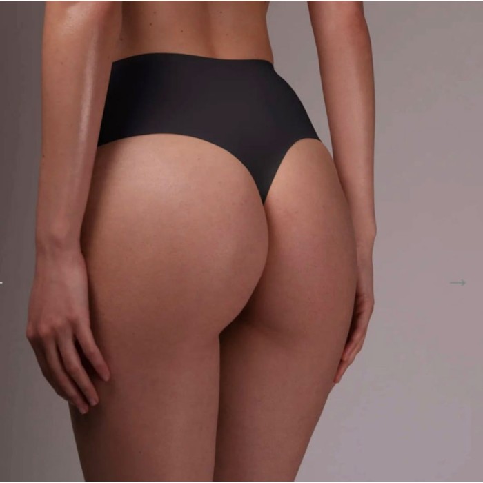 Guaina donna Gios alta a perizoma in microfibra Dermo Dry con taglio laser invisibile
