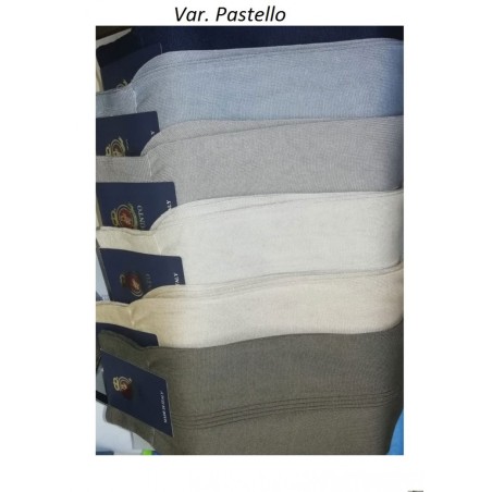 3 Paia di Calze uomo Punto Eminence corte in filo di scozia, taglio elegante