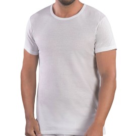 T-Shirt uomo Mabrat manica corta girocollo in filo scozia senza cuciture laterali