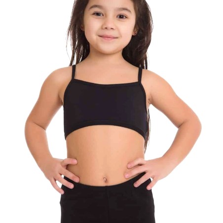 Brassiere bambina Jadea a spalla stretta in morbido e leggero cotone modal