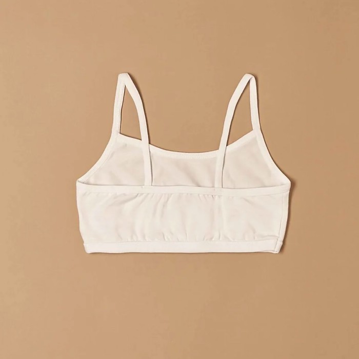 Brassiere bambina Jadea a spalla stretta in morbido e leggero cotone modal