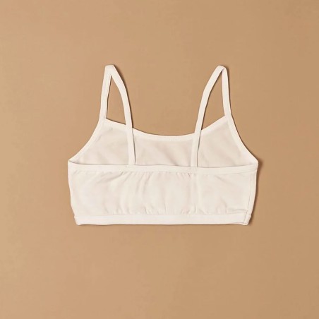 Brassiere bambina Jadea a spalla stretta in morbido e leggero cotone modal