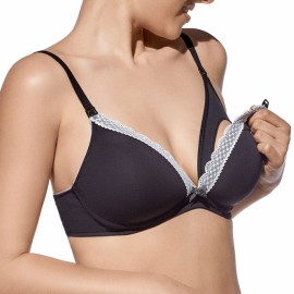 Reggiseno donna Selene per allattamento in cotone con imbottiture estraibili
